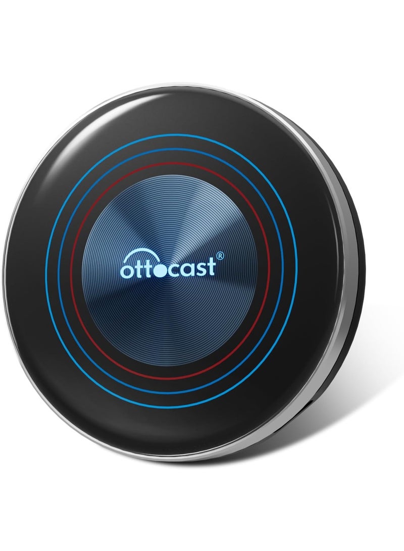 Ottocast i3 CarPlay AI TV Box – Wireless CarPlay Adapter with YouTube & Netflix, Plug & Play, 4GB RAM 64GB ROM – Compatible with BMW, Hyundai, Kia, BYD, Ford & More (Wireless CarPlay Required) - Image 1